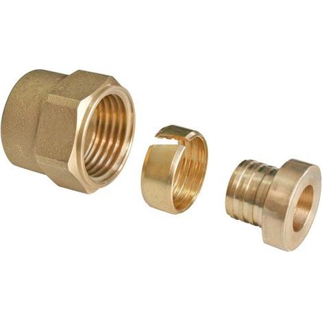 Raccord à compression - écrou tournant 12/17 - PER Ø12