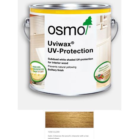 Osmo Uviwax Non Yellowing UV Protection - Clear - Satin - 750ml