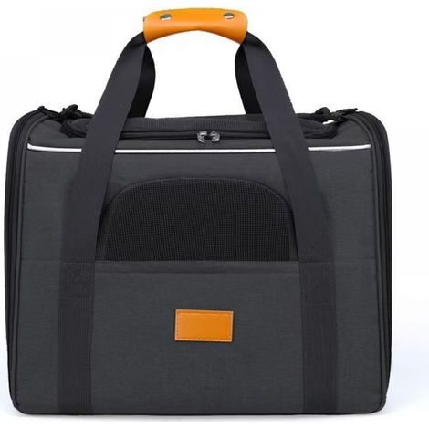 Sac Transporteur Pour Animaux - Pliable Léger 45x35x33 cm - Maille Respirante - Pour Voyage En Voiture Et Extérieur - 1 Pièce (1/5)