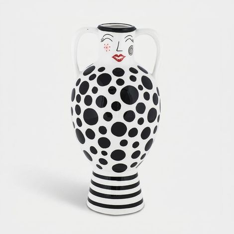 Vaso anfora in ceramica decorativo Elicriso (1/2)