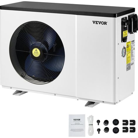 Pompe à chaleur pour piscine, capacité de chauffage 1,48-7,11 kW, chauffage électrique de piscine à fréquence variable à économie d'énergie pour piscines hors sol 15 à 30 m³, AC220-240 V 50 Hz (1/5)