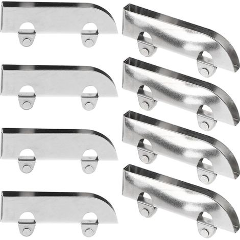 Lot de 8 poulies coulissantes en acier inoxydable et fer