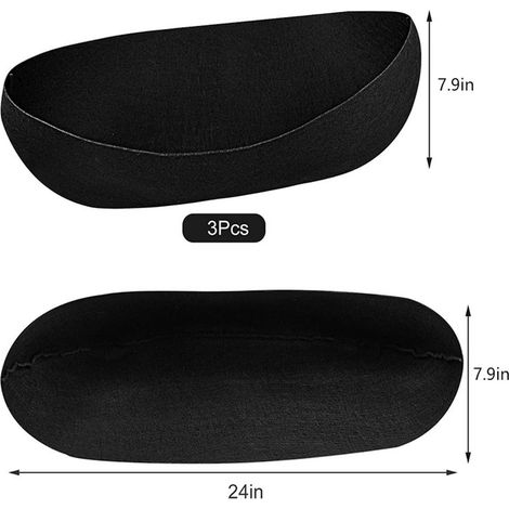 Liner Pour Bac À Fleurs - Tissu Non Tissé - Compatible Avec Paniers Suspendus Boîtes À Fenêtres Et Jardinières - 24 30 Ou 36 Pouces - Lot De 3 (1/3)