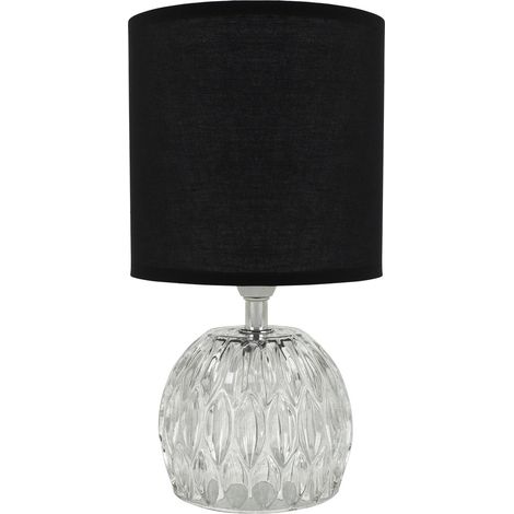 Lampe de table décorative noire en verre ZEFIR Struhm 1x E14 40 W (1/2)