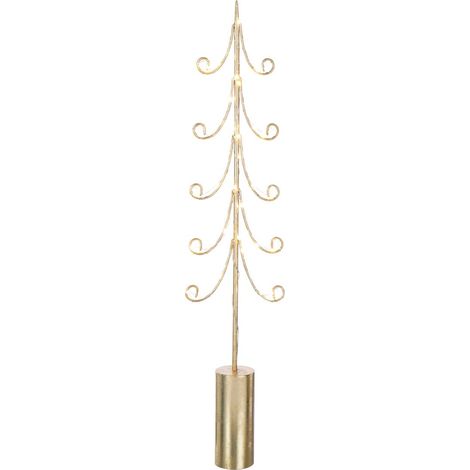 Sapin à LED en Métal "Cylindre" 72cm Doré (1/5)