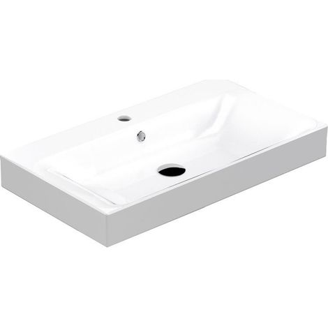 CENTO Ceramic Washbasin 80x45cm, blanc (1/3)