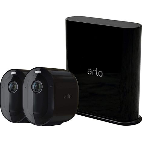 Camera Surveillance WiFi Exterieure Sans Fil, Pack De 2 Caméras, 2K HDR, 160° Vision Nocturne, Sirène, Détection De Mouvement, Audio Bidirectionnel, Noir (1/5)