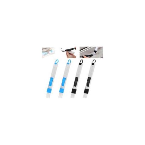 Lot de 4 brosses de nettoyage de rainure – Pelle à poussière incluse – Pour espaces difficiles d'accès – Nettoyage fenêtres et portes-Crezuo (1/5)