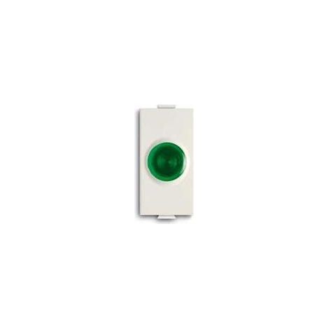 Spia con diffusore luminoso verde abb chiara 2csk1313ch