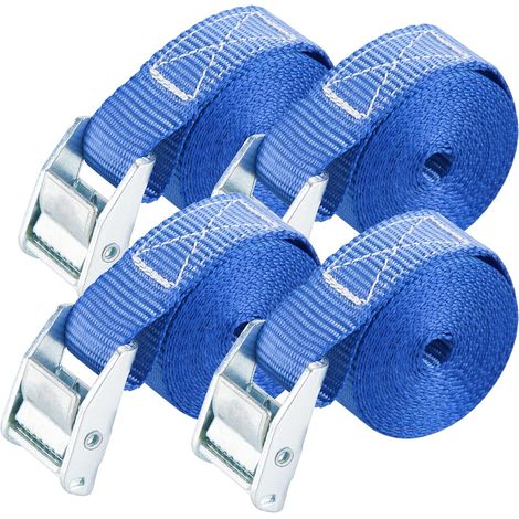 Sangles d'arrimage avec boucle à came réglable et coussinet de protection (1/5)
