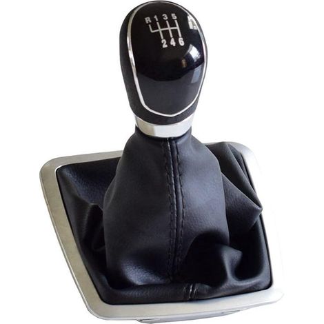 Adecuado para transmisión manual de 6 velocidades para Ford Focus 2 MK2 FL C, MAX 2006-2011 MK3 MK4 MK7 Galaxy cubierta antipolvo cuero, negro (1/5)