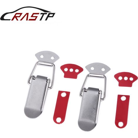 Car bumper hook modification body kit stainless steel lock fixing buckle body kit clip trunk lock buckle SML - L (large) (1/4)