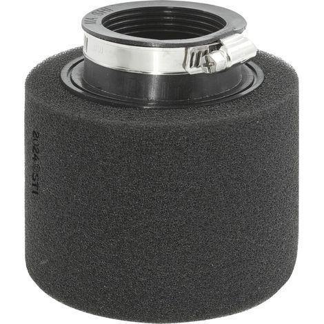 STI Filtro aria in spugna con attacco Ø50mm Dritto colore Nero