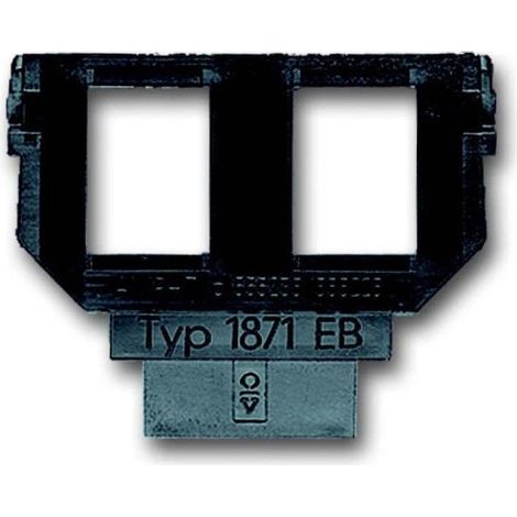 Busch-Jaeger Socle pour Module-Jack-Embout 2-gang anthracite (1871 EB), 2CKA001764A0273