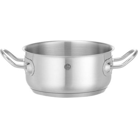 Faitout - Fond Capsulé Aluminium Acier Inoxydable - Compatible Induction Et Toutes Sources De Chaleur - Poignées Thermorésistantes - Gris - 27.1 X 17.7 X 7.5 Cm (1/3)