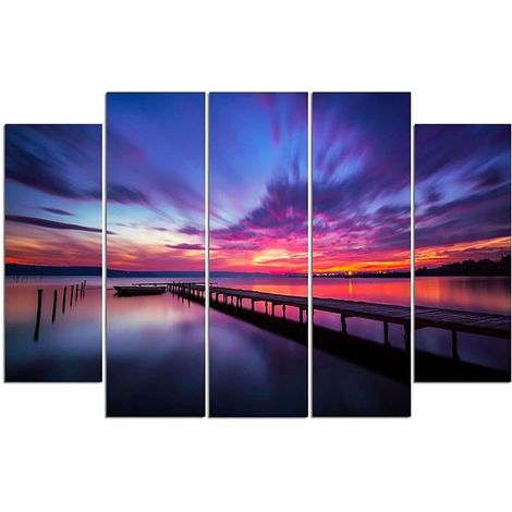 Tableau ciel plein de couleurs - 200 x 100 cm (1/3)
