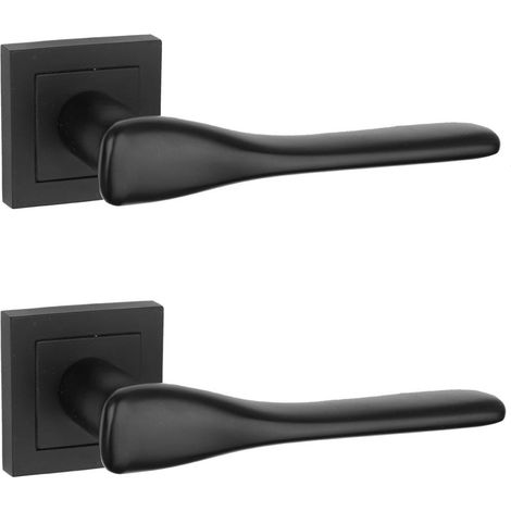 Manija de puerta cuadrada mate Kuchinox LUSIOS KLS 900A negra (1/4)