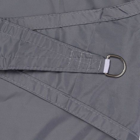Parasol de jardin exterieur,Jardin Piscine Impermeable Voile D Ombrage Triangle Toile Solaire Parasol (gris 3x3x3M) (1/5)