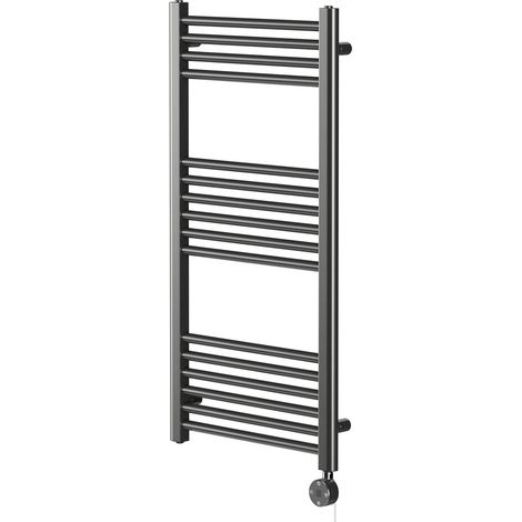 Pizarro Colore Gunmetal Grey 1000mm x 500mm Straight Digital Thermostatic Electric Heated Towel Rail (1/5)
