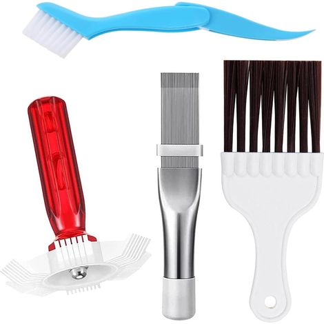 4 Pièces Peignes à Ailettes de Climatisation, Brosse de Nettoyage de Climatiseur, Peigne Climatiseur Nettoyant Climatisation Maison (1/5)