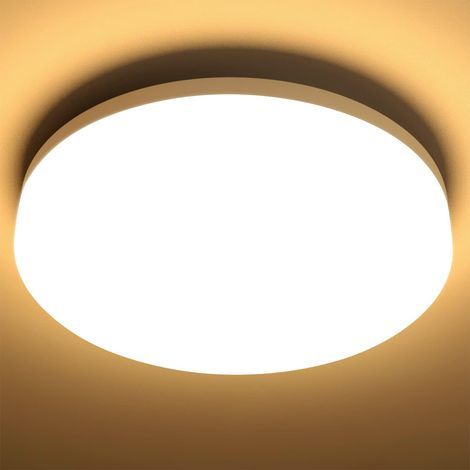 LED-Deckenleuchte, 15 W, IP54 wasserdicht, 1500 lm, warmweiß (3000 K), für Badezimmer, Schlafzimmer, Flur (1/5)