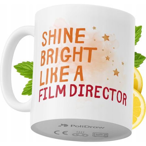 Mug humoristique pour réalisateur, avec texte amusant et design graphique. Idéal pour les anniversaires, les fêtes et les occasions spéciales. Mug premium pour la maison, le bureau et le travail. Blan (1/5)