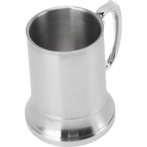 Chope à Bière en Acier Inoxydable, Tasse à Café Moderne, Antidérapante, Résistante Aux Hautes Températures, pour la Maison, L'appartement, la Cuisine, Le Bar, Le Bureau, 500 ML (1/5)