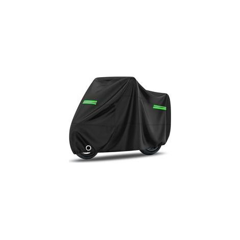 Housse De Moto, pour Motos De 245X105X125Cm, Légère Et Durable, Facile À Installer Et À Ranger, Adaptée À Différents Modèles De Motos, Noir (1/5)
