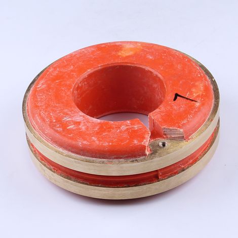 STC generator parts no. 7: slip ring, copper ring, conductive ring, 75 x 164 x 54 mm