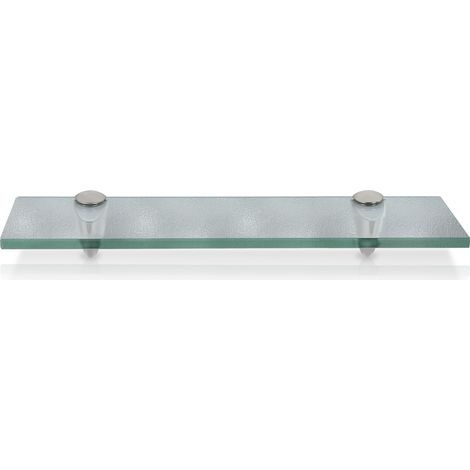 TolleTour Ripiano Ripiano a parete Ripiano in vetro Contenitore in vetro satinato 60 x 10 cm