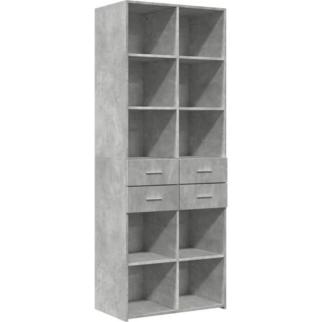 Buffet credenza cassettiera mobile contenitore organizer cucina soggiorno soggiorno alto 70 x 42,5 x 185 cm derivati del legno grigio 020034719