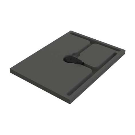Receveur à carreler extra plat classic spécial rénovation Panodur - 1000 x 1000 x 60 mm - Lazer