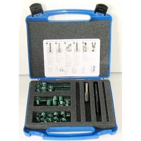 Kit riparazione filetti helicoil m14x1.5 30 pezzi con maschio
