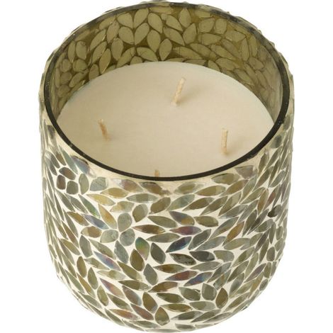 Bougie Parfumée Mosaïque "Cyra" 15cm Tea & Herbscire (1/5)