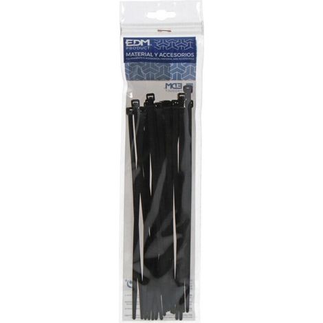 Brides noires 100x2,5 emballées (sac 25 pcs.) (1/3)