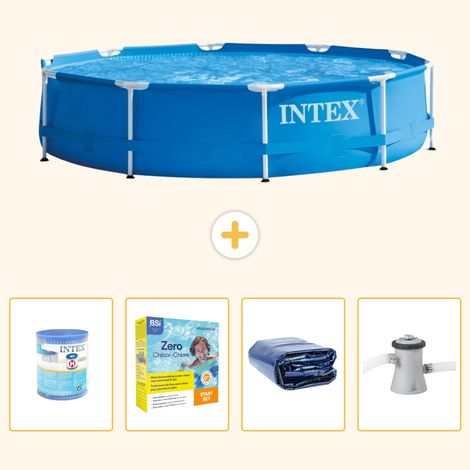 Intex Piscine Tubulaire Ronde - 305x76 cm - 5-pièces  S50 (1/5)