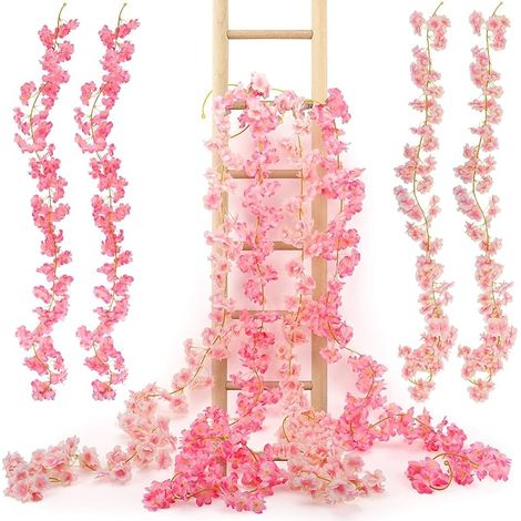 Guirlande de Fleurs Cerisier- décorations en - 180 cm Décoration Mariage - pour fête, Maison, Jardin (1/5)