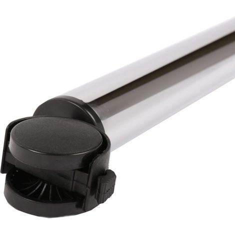 Tischbein Möbelbein Tischfuss Möbelfuss auf Rolle mit Bremse 710mm ø 50mm Chrom glänzend