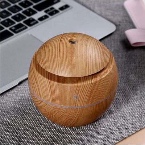 TAISHENGDA - Mini-USB-Ultraschall-Luftbefeuchter - Extrem leise - Luftbefeuchter für Büro, Schlafzimmer usw. - Kleiner Luftreiniger mit 7-farbiger LED-Beleuchtung (Farbe von (1/5)