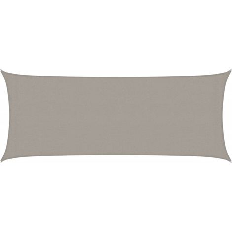 vidaXL Vela Parasole 160 g/m² Rettangolare Grigio Chiaro 2x4,5 m HDPE