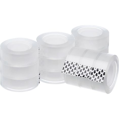 Recharge de ruban adhésif transparent 1,8 cm x 25 m, 12 rouleaux (1/4)