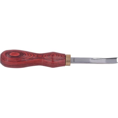 Outil de rasage des bords de cuir de 8 mm avec manche en bois - Outil portable et léger pour affiner les bords du cuir soi-même (1/5)