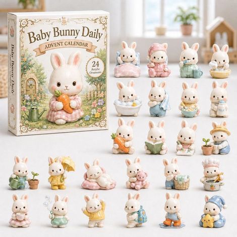 Lapin carotte au jardin calendrier avent 2026 2D boîte surprise