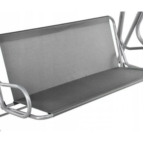 Funda para columpio de jardín, funda para silla de jardín, funda para asiento de columpio, de 2 y 3 plazas (gris, 138 x 50 x 50 cm)