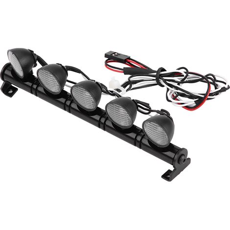 Barre lumineuse à 5 LED pour phares de voiture radiocommandée AXAIL SCX10 Traxxas (1/5)