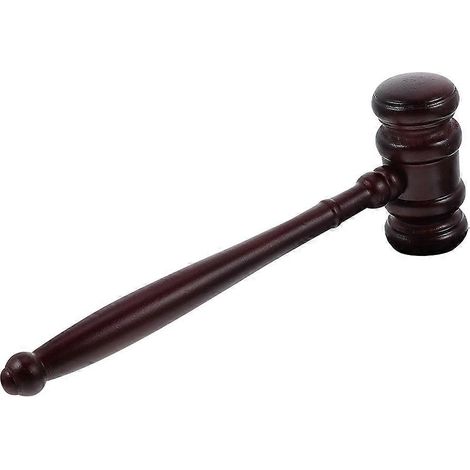 Marteau de juge jouet pour enfants, accessoire de juge miniature en bois, maillet de juge, marteau de vente aux enchères (1/5)