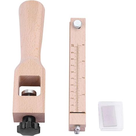 Bande de cuir Sangle Cutter réglable Cuir Outil de découpe en bois à la main DIY Craft outils Cutter avec 5 lames (1/5)