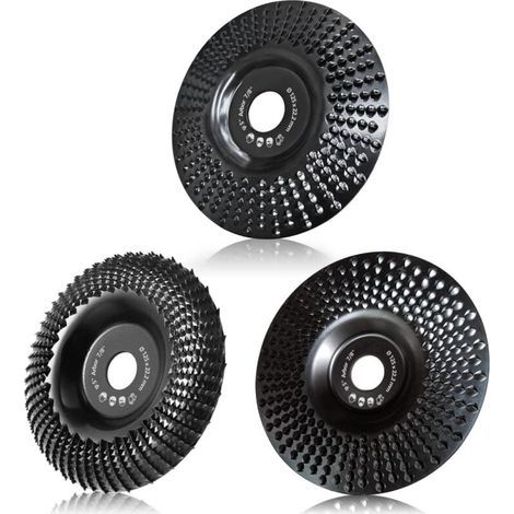 Disque Bois Meuleuse 125mm, 3 Pièces Disques de Meulage pour Façonner, Meuler et couper. Roues pour Meuleuse d'angle (1/5)