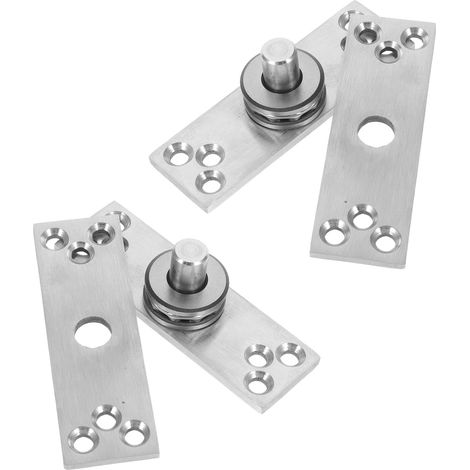 Lot de 2 charnières pivotantes invisibles à 360 en acier