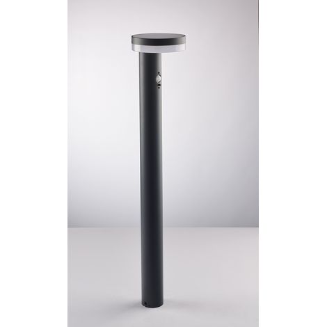 Paletto solare ENYA antracite con sensore di movimento integrato LED 5,5W 4000K (luce naturale)